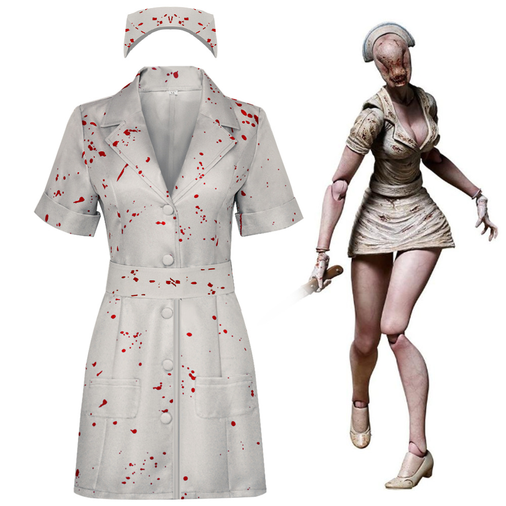 Zombie Party Games For Adults - 사일런트 힐 간호사 코스프레 의상 공포