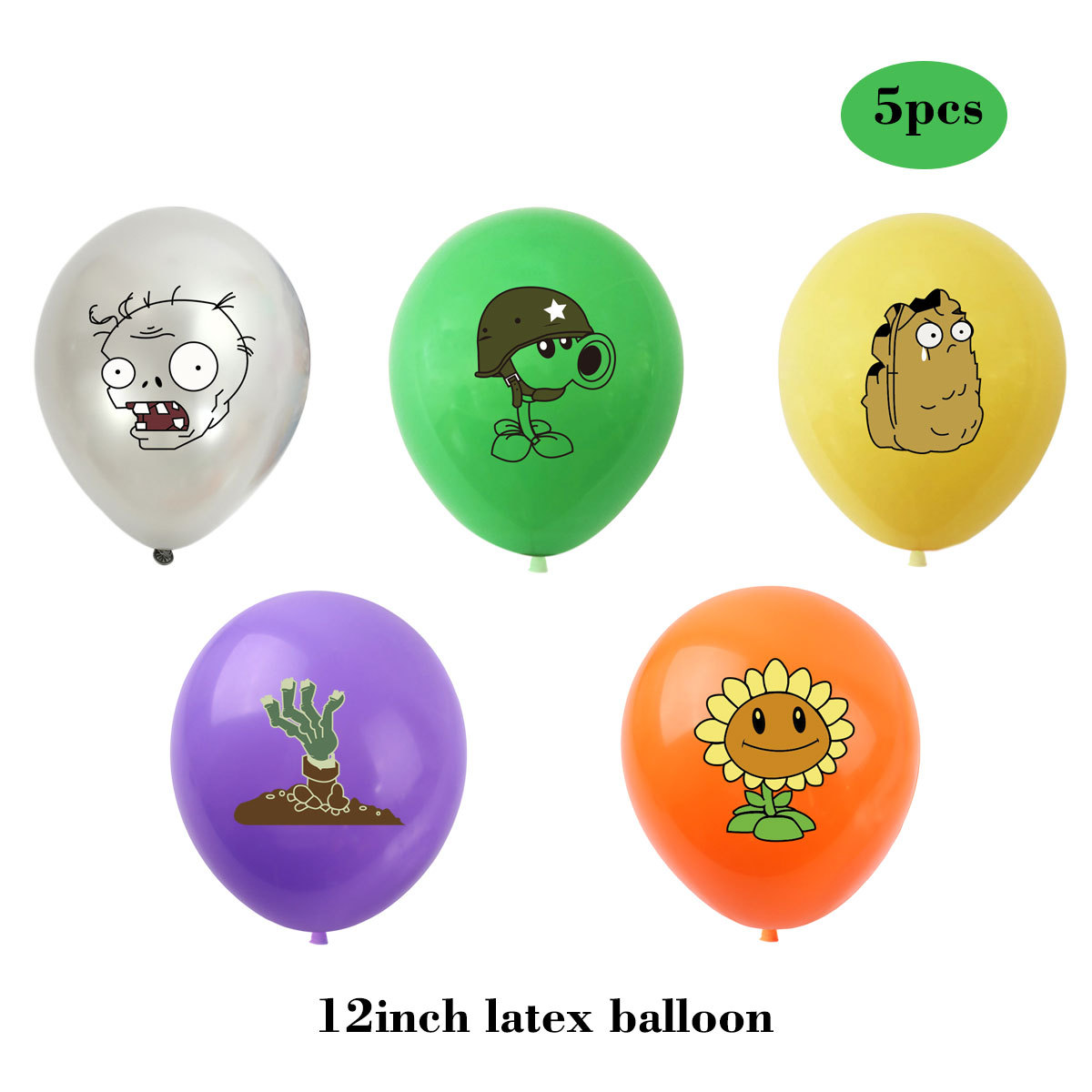 10Pcs 12inch 식물 VS 좀비 Pvz 라텍스  - Zombie Party Games 리뷰 및 가격
