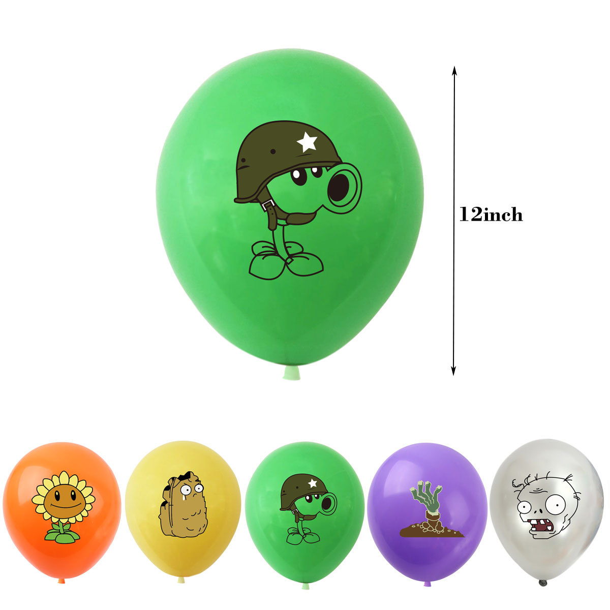 10Pcs 12inch 식물 VS 좀비 Pvz 라텍스  - Zombie Party Games 리뷰 및 가격