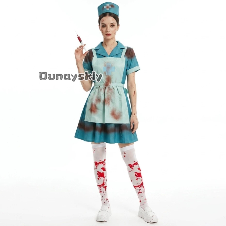 ‌ ‌ 할로윈 코스튬 코스프레 성인용 호러 블러디 간호 - Zombie Party Games For Adults 리뷰 및 가격
